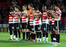 Players observe a minute's applause in tribute to Billy Sharp's son who died this week
