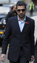 Mazhar Majeed arrives at the Southwark Crown Court for the sentencing process
