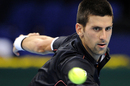 Novak Djokovic focuses on the next shot