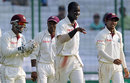 Darren Sammy took three wickets in a hurry to hasten India's collapse