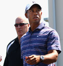 Tiger Woods arrives in Sydney