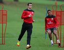 Gareth Bale takes part in a training session