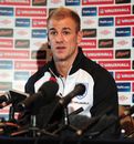 Joe Hart chats to the press after training