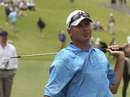 Fred Couples watches the ball