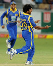 Lasith Malinga is fired up after dismissing Mohammad Hafeez 