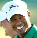 Tiger Woods has a laugh