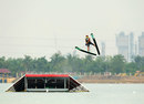Alexander Yoong went high in the Waterski Men's Jump