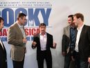 Wladimir and Vitali Klitschko chat with Sylvester Stallone
