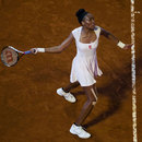 Venus Williams lines up a forehand