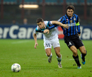 Eden Hazard escapes Javier Zanetti's attention