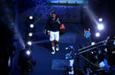 Roger Federer enters the O2 Arena
