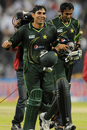 A delighted Misbah-ul-Haq after guiding Pakistan to victory