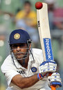 Indian captain Mahendra Singh Dhoni bats