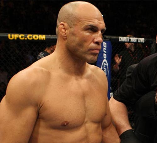 Randy Couture enters the stare-off