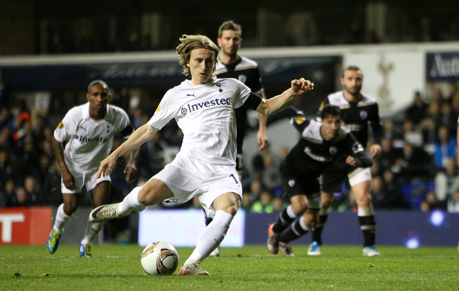 Luka Modric scores from the penalty spot