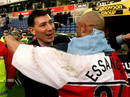 Lawrie Sanchez hugs with Roy Essandoh