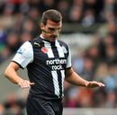 Steven Taylor tries to get his balance