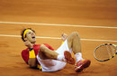 Rafael Nadal sinks to the floor in ecstasy