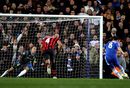 Frank Lampard scores his team's second goal from the penalty spot