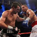 Andre Ward lands a left on Carl Froch