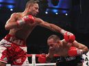 Kell Brook lands a left on Luis Galarza 