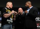 Brock Lesnar and Alistair Overeem face off