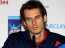 Andy Murray speaks during a press conference