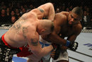 Alistair Overeem punches Brock Lesnar