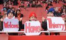 Young Arsenal fans delighted at the impending return of a hero