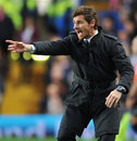 Andre Villas-Boas yells instructions to his players