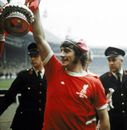 Kevin Keegan parades the FA Cup in front of fans
