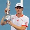 Andy Murray shows off his trophy