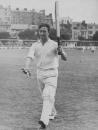 Denis Compton returns to the pavilion after breaking Tom Hayward's record