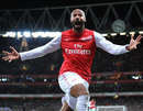 Thierry Henry celebrates the winning goal