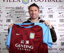Robbie Keane is paraded as a new Aston Villa player