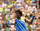 Gael Monfils hits a casual volley