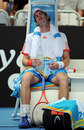 Andy Murray takes a breather