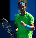 Rafael Nadal enjoys a victory
