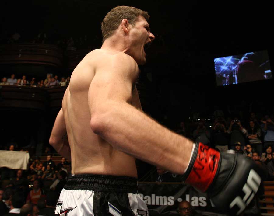 Michael Bisping enters the arena