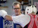Freddie Roach works with a fighter