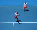 Colin Fleming and Ross Hutchins take on Bob Bryan and Mike Bryan 