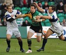 Northampton's Ben Foden takes on the Treviso defence