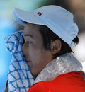 Kei Nishikori feels the heat