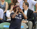 A tennis fan show his support for Andy Murray