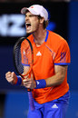 Andy Murray roars with delight