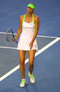 Maria Sharapova shows her disappointment