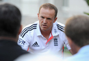 Andy Flower talks to the media