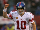Giants quarterback Eli Manning celebrates