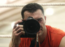 Wladimir Klitschko takes a picture