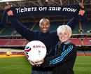 Colin Jackson and Jess Fishlock promote Olympic football tickets
